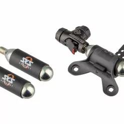 SKS Paquete Bomba Airbuster CO2 + 2 X Cartucho Rep. CO2 Con Rosca De 16 G -Tornillos & Material de montaje Tienda de ventas 162577