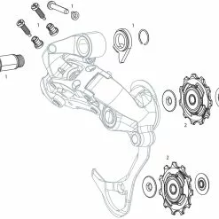 SRAM Piezas De Repuesto Para Sistemas De Cambios GX Type 2.1 2x10