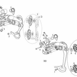 SRAM Piezas De Repuesto P.sistemas De Cambios X0 / X9 / X7 Type 2/2.1 2x10