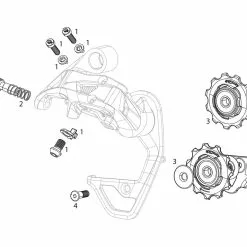 SRAM Piezas De Repuesto Sistemas De Cambios Red 2013