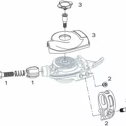 SRAM Piezas De Repuesto Para Palancas De Cambios X0 3x9 (2006-2012)