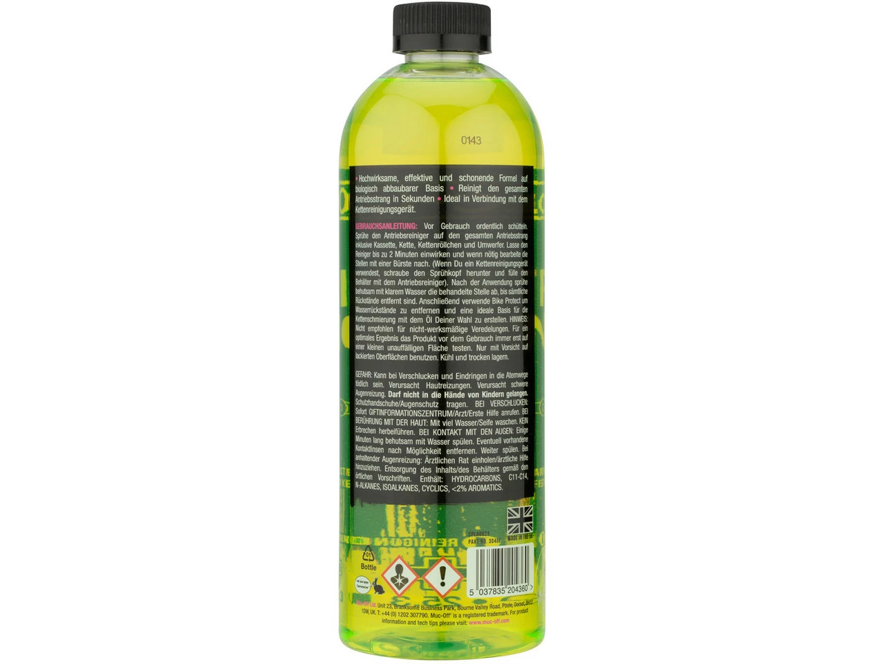 Muc-Off Limpiador De Transmisiones Drivetrain Cleaner Botella De Recambio 2 Muc-Off Limpiador De Transmisiones Drivetrain Cleaner Botella De Recambio - Imagen 2