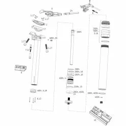 ROCKSHOX Tija De Sillín Ersatzteile Reverb (B1 / 2017 - 2019)