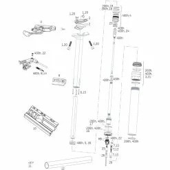 ROCKSHOX Tija De Sillín Ersatzteile Reverb Stealth (B1 / 2017 - 2019)