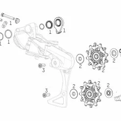 SRAM Piezas De Repuesto Para Sistemas De Cambios GX DH 7 Velocidades (2019)