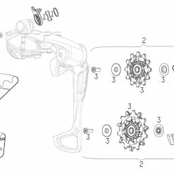 SRAM Piezas De Repuesto Para Sistemas De Cambios GX Eagle