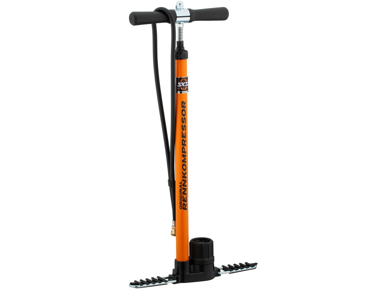 SKS Bomba De Pie Rennkompressor C. Con. De Manguera C. Boq. De Latón P. SV 1 SKS Bomba De Pie Rennkompressor C. Con. De Manguera C. Boq. De Latón P. SV