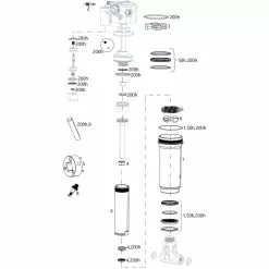 ROCKSHOX Piezas De Repuesto Deluxe Trek RE:aktiv Thru Shaft (A1 / 2018-2019)