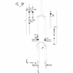 ROCKSHOX Piezas De Repuesto Judy Silver TK (A1-A3 / 2018-2021)