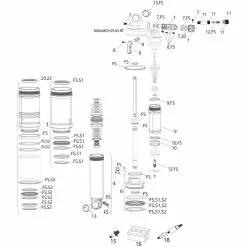 ROCKSHOX Piezas De Repuesto Monarch Plus RT (B1-B4 / 2014-2021)