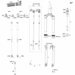 ROCKSHOX Piezas De Repuesto SID 35 Mm Select/Select+/Ultimate (C1 / 2021)