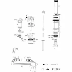 ROCKSHOX Piezas De Repuesto Super Deluxe Thru Shaft (C1 / 2021)