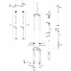 ROCKSHOX Piezas De Repuesto Lyrik Select/Select+/Ultimate (C2-C3 / 2020-2021)
