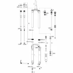 ROCKSHOX Piezas De Repuesto Pike 29+ RCT3 B1/RC C1 (2017-2019)