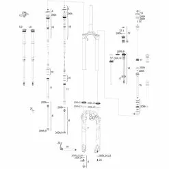 ROCKSHOX Piezas De Repuesto Pike Boost 15 X 110 Mm (A2 / 2017)