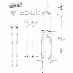 ROCKSHOX Piezas De Repuesto SID 32 Mm Select/Select+/Ultimate (B4 / 2020)