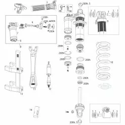 ROCKSHOX Piezas De Repuesto Super Deluxe Coil (A1-A2 / 2018-2020)